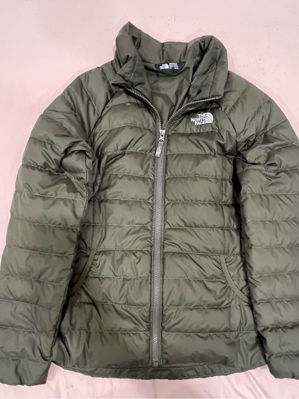 The North Face Girls Olive Puffer Jacket